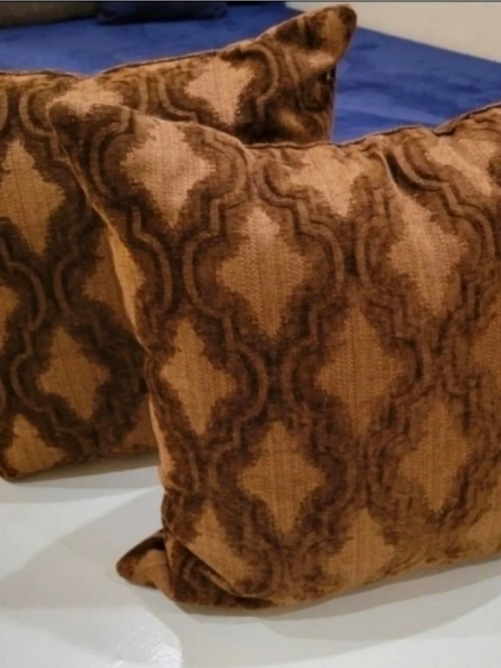 Textured Brown Decorative Throw Pillow - Home Accents